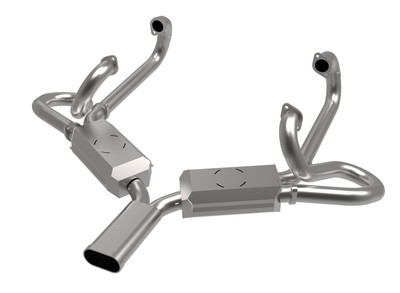 43MM QUIET SEBRING STYLE EXHAUST SYSTEM