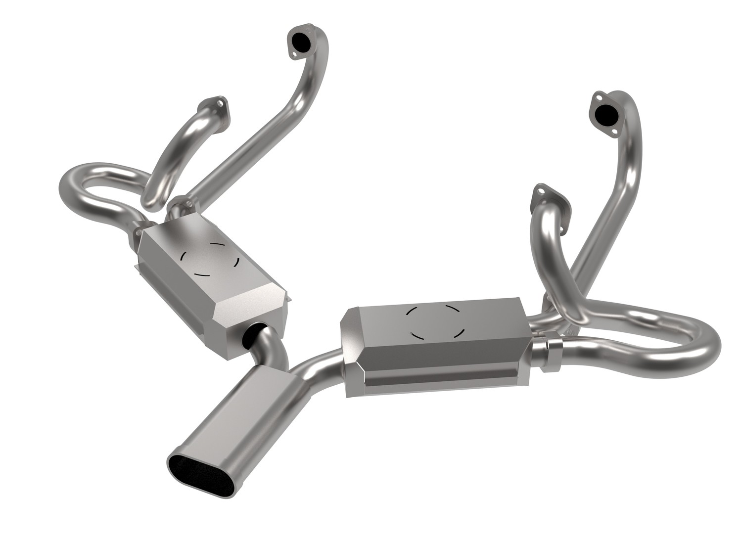 TYPE 1 1300 ~ 1600, QUIET SEBRING STYLE EXHAUST SYSTEM