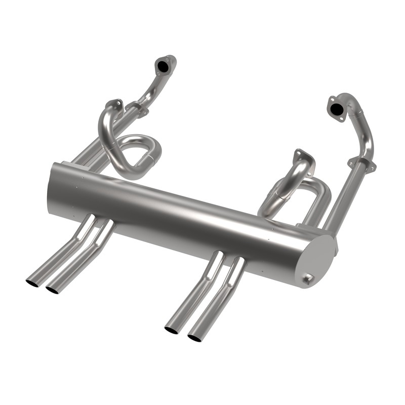 ABARTH 4 TIPS, 43MM HEADER &amp; SUPER FLOW FOR BEETLE