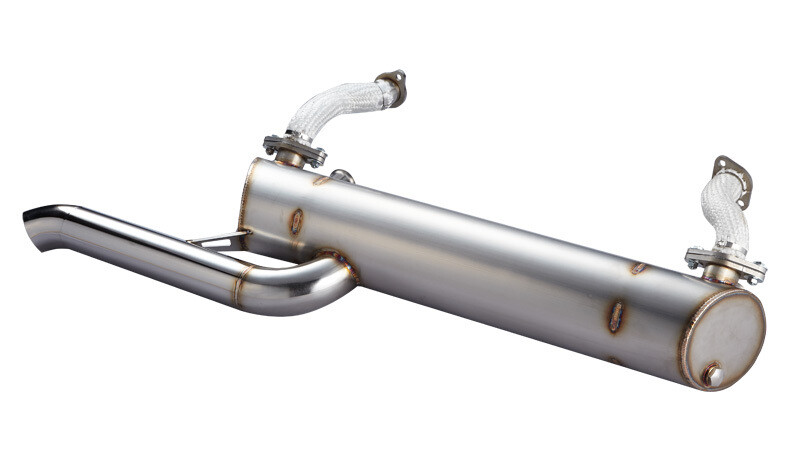 T2A BAYWINDOW BUS SPORT MUFFLER, STANDARD TAIL PIPE