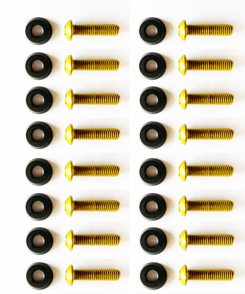 Black washers with 35mm M8 Screws // 16PC
