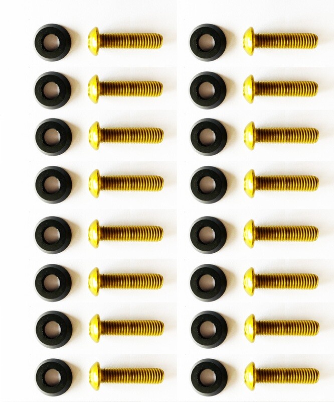 Black washers with 35mm M8 Screws // 16PC