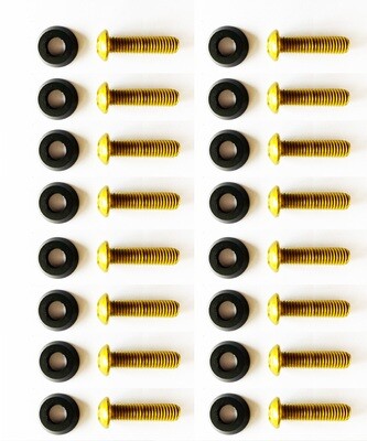 Black washers with 35mm M8 Screws // 16PC