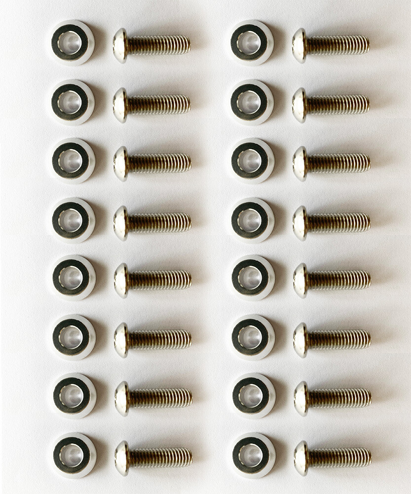 silver washers with 25mm M8 Screws //16PC