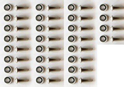 silver washers with 25mm M8 Screws //36PC
