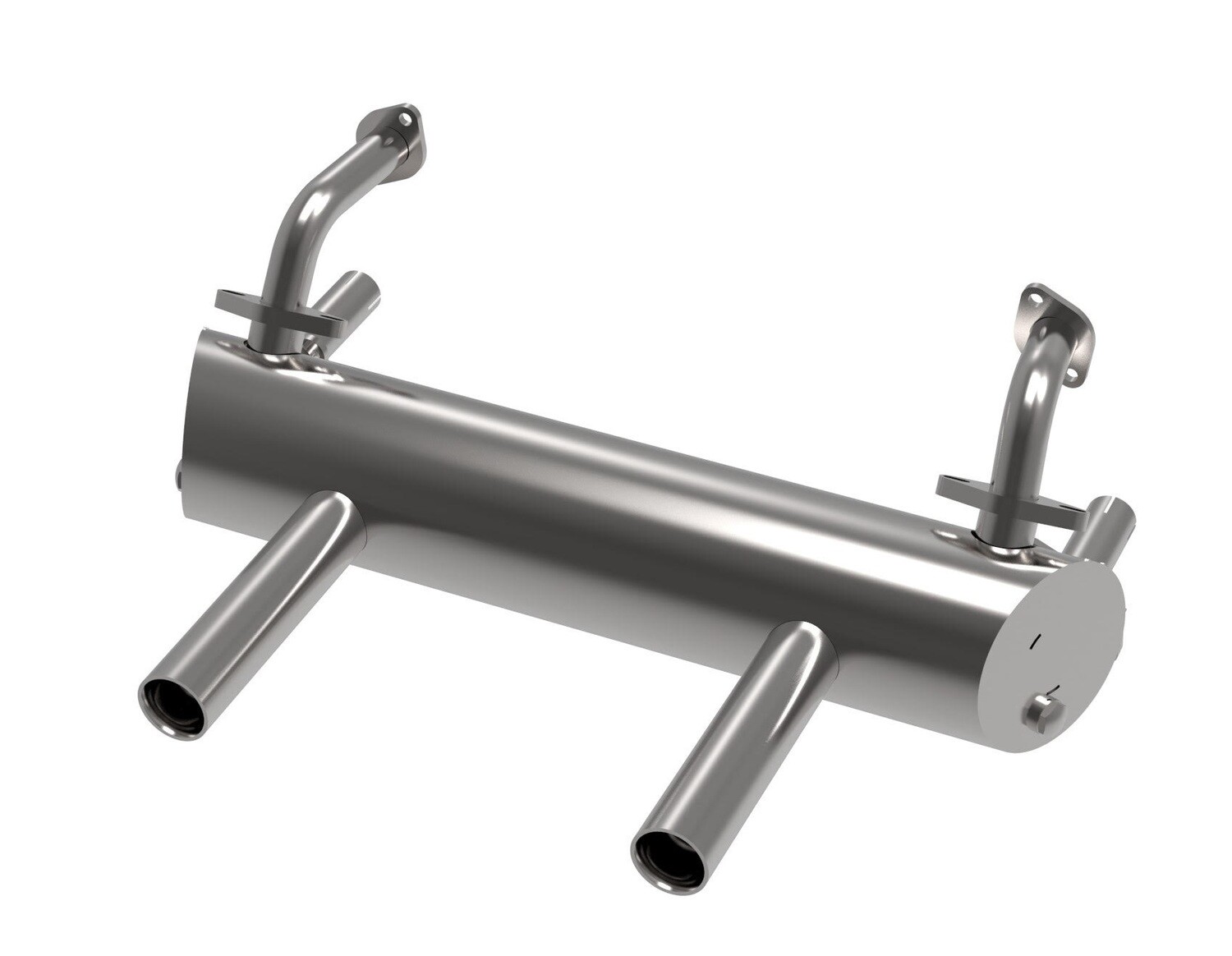 TYPE 1 ENGINE HIGH PERFORMANCE SPORT MUFFLER FOR 25HP, 36HP 50/35 (With Apron Cut-Outs)