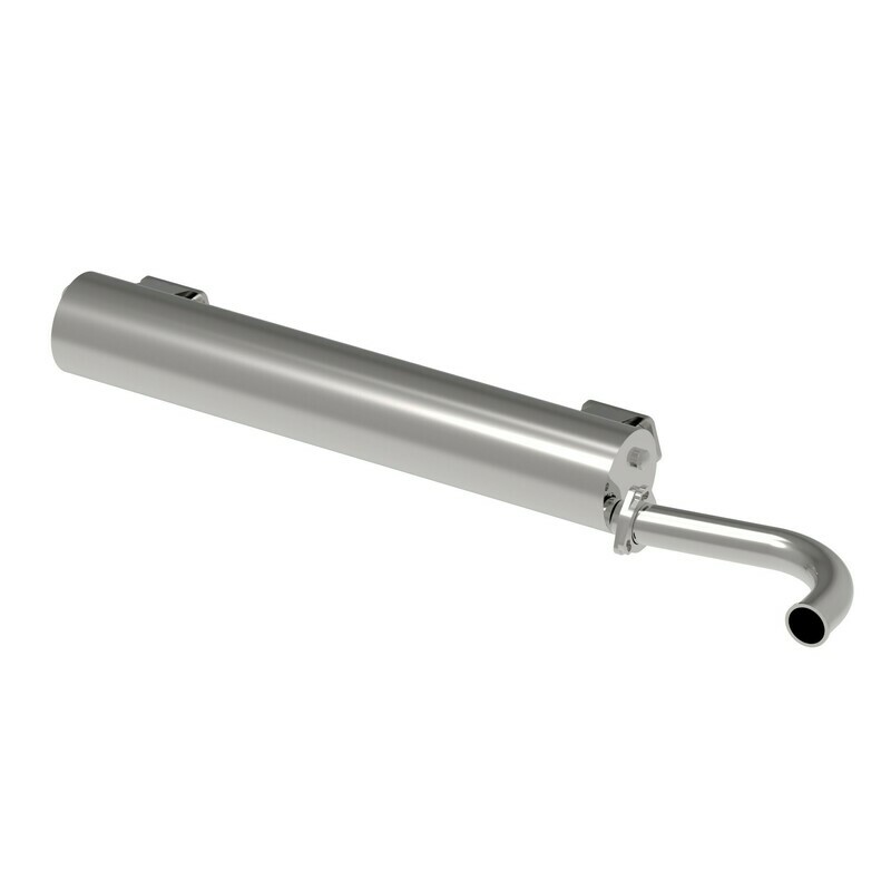 CLASSIC TYPE 4 BAYWINDOW BUS SUPER FLOW MUFFLER, SINGLE TIP