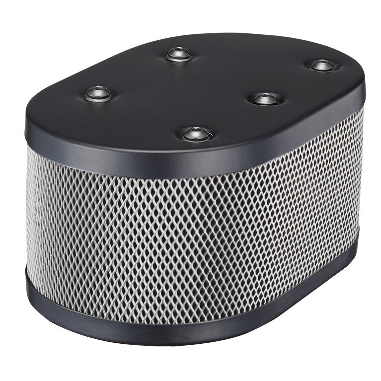 WEBER AIR FILTER HOUSING BLACK POWDER COATED + SPR-1 for IDF AND DELLORTO CARBURETOR ( Black Housing + Silver Screen )