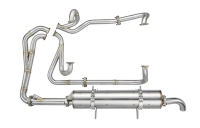 VW T3 2.1L POWER EXHAUST SYSTEM, FROM HEADER TO TAIL PIPE （Compatible with 1.9L model also) SUPPORT BRACKETS INCLUDED