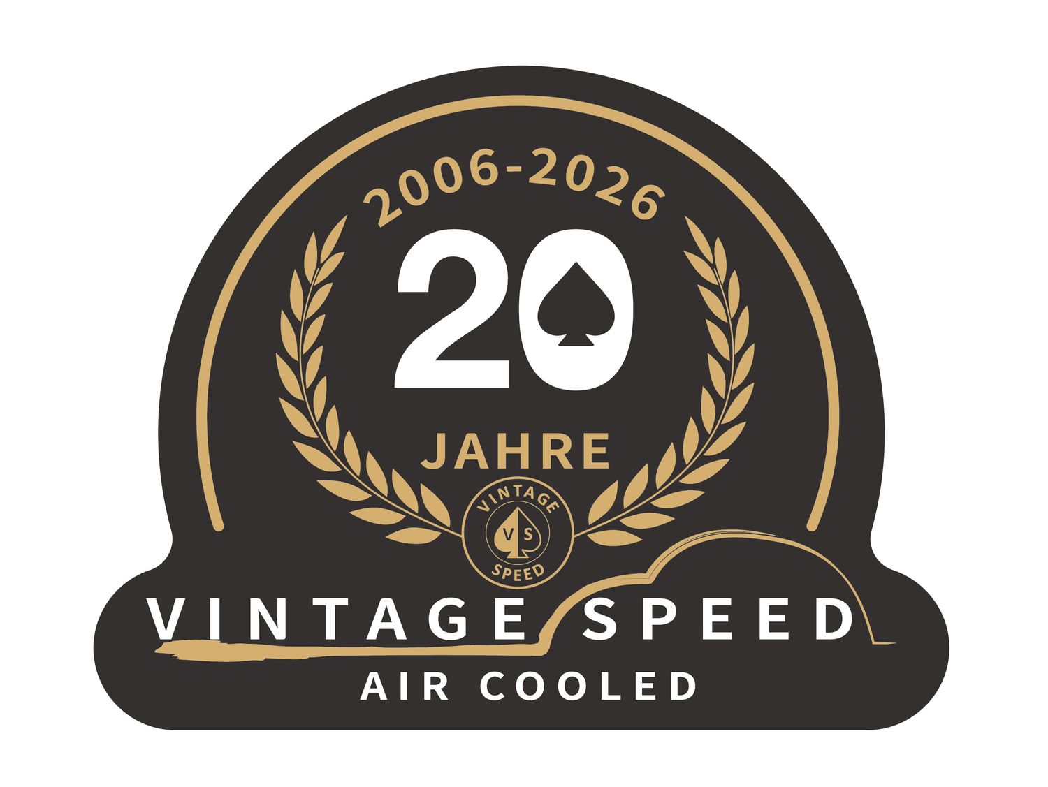 20 Year Anniversary VINTAGE SPEED STICKERS 9 CM (10 PCS)