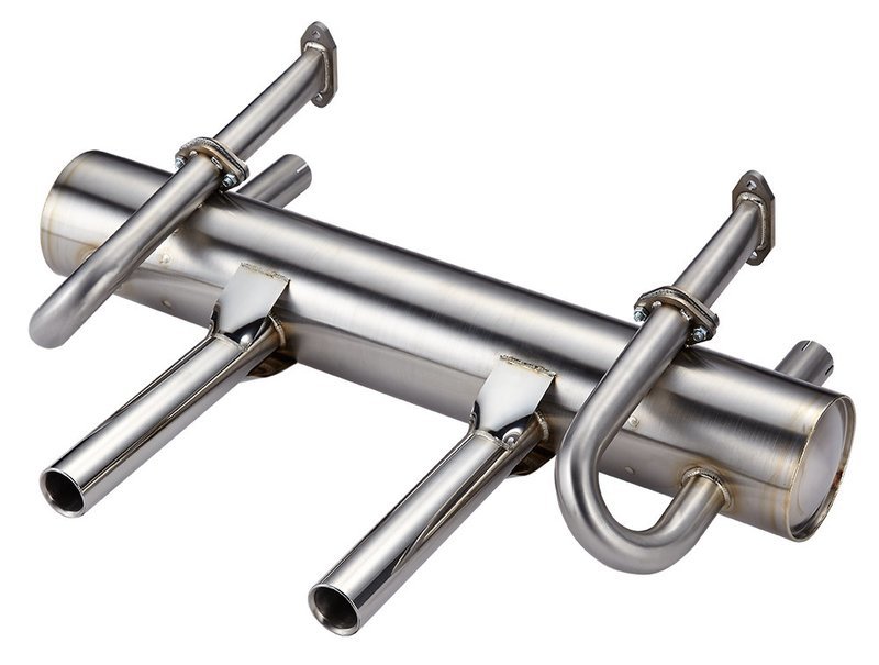 PORSCHE 356 SUPERFLOW EXHAUST SYSTEM, TWIN PIPES. PORSCHE 356 SUPERFLOW EXHAUST SYSTEM, TWIN PIPES.