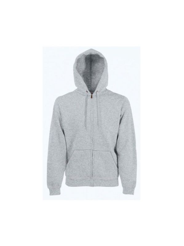 Hoodie Jacke + Druck, Selbstgestalten, Grau