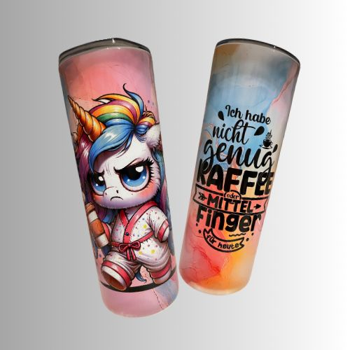 "Mürrisches Einhorn" - Thermobecher 590ml