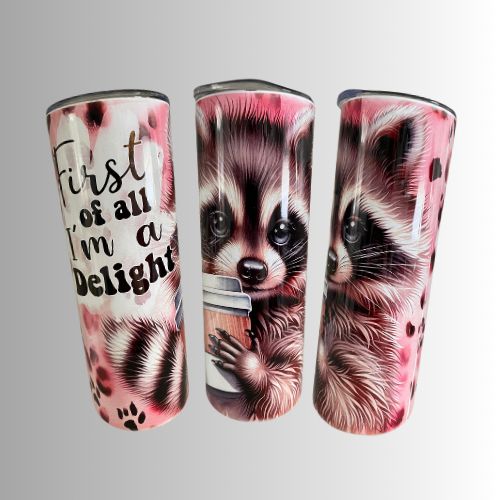 "Waschbär " - Thermobecher 590ml