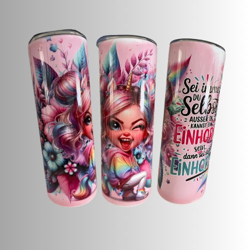 "Sei ein Einhorn" - Thermobecher 590ml