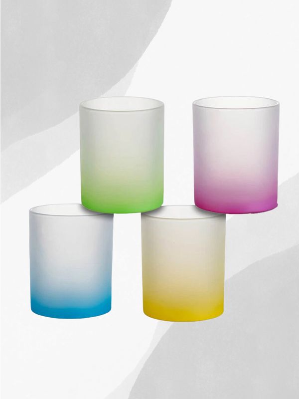 Personalisiertes Milchglas mit Farbverlauf - Selbstgestalten