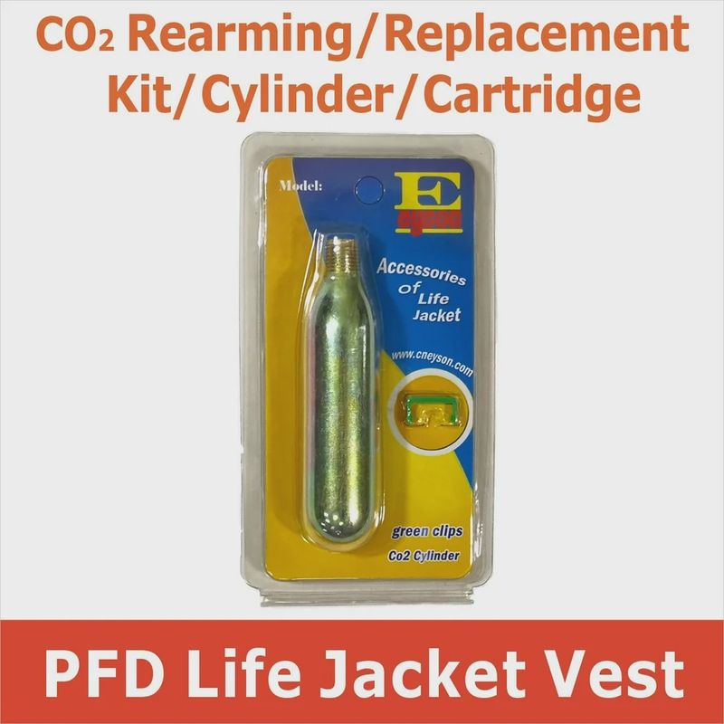 Accessories of Life Jacket (Green Clips Co2 Cylinder)