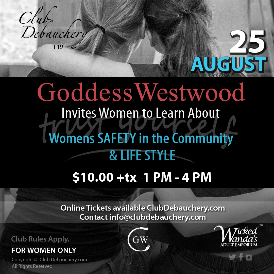 Womens SAFETY in the Community &amp; LIFE STYLE