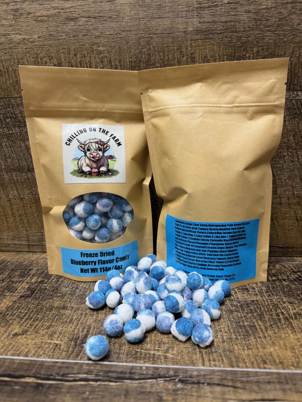Freeze-Dried Blueberry Flavored Candy