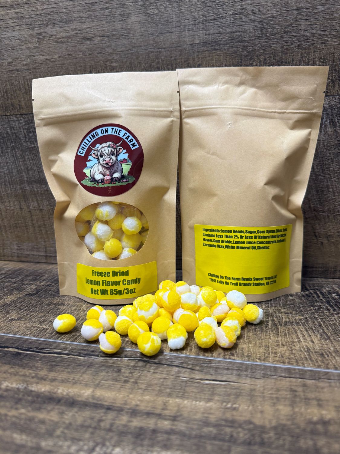 Freeze-Dried Lemon Flavored Candy