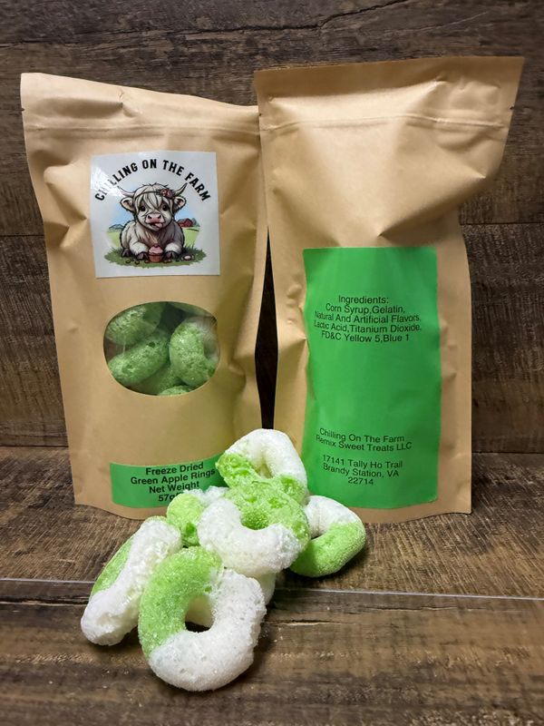 Freeze-Dried Green Apple Rings