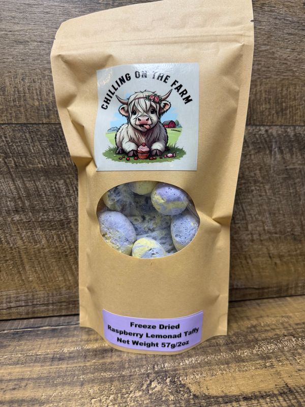Freeze Dried Raspberry Lemonade Taffy