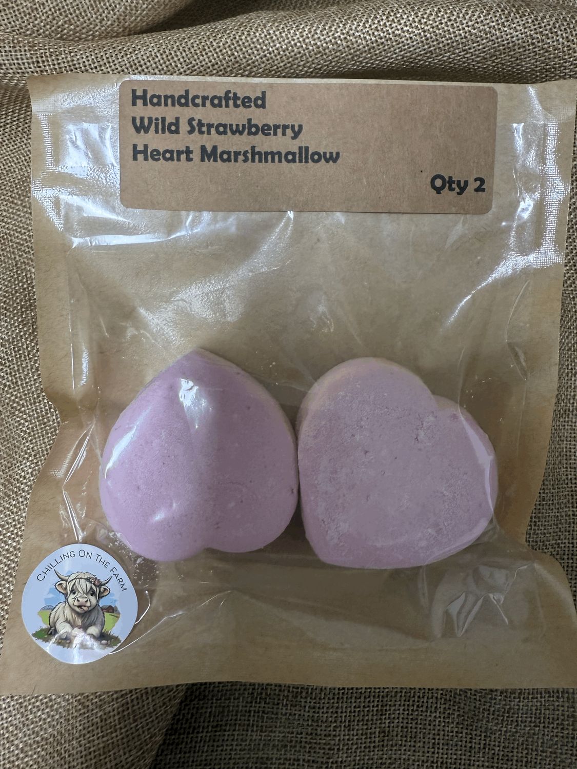 Wild Strawberry Heart Marshmallow