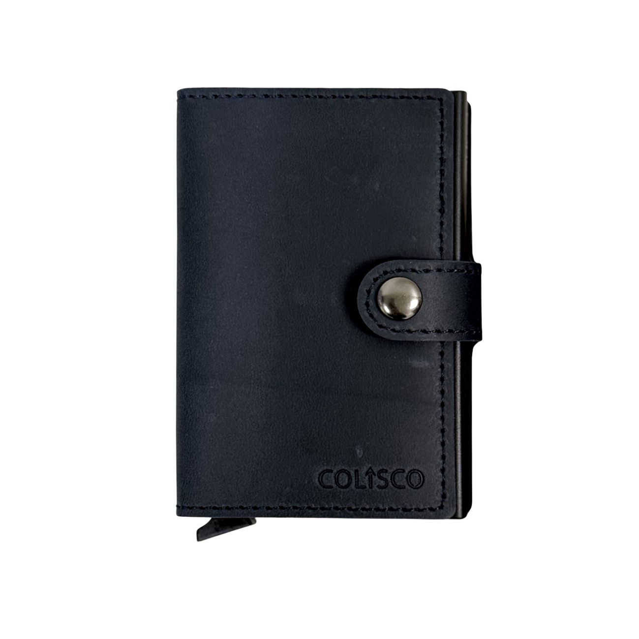 Colisco RFID Slide Wallet, Midnight Black