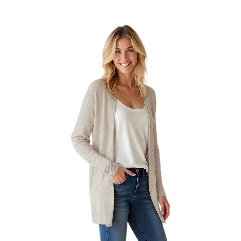 Colisco's 100% Pure Cashmere Cardigan in Camel or Black 165140