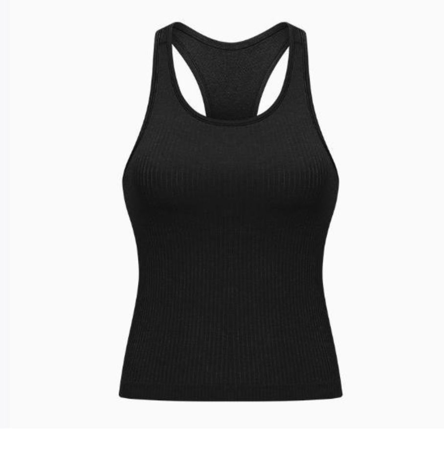 Colisco Cropped Sport Top_Black Sport Bra Halter Top