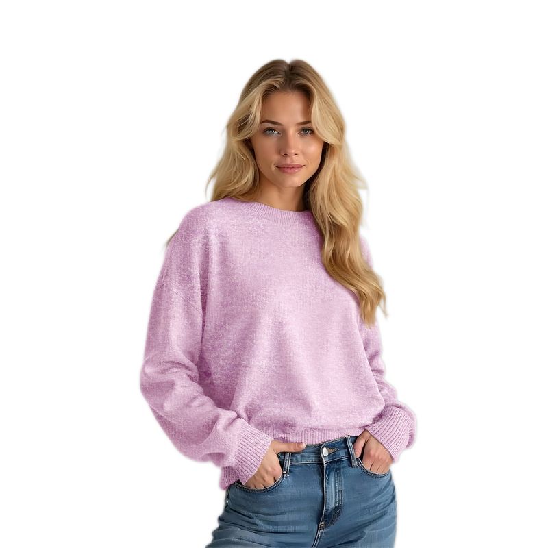 Colisco's Cashmere Crew Neck Sweater, Pink Heather or Navy 165134