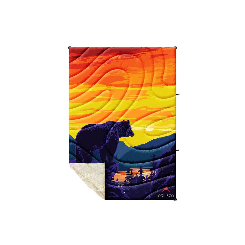 COLISCO Bear Horizon Mini Sherpa Eco-Performance Blanket - 28"x40" 164219
