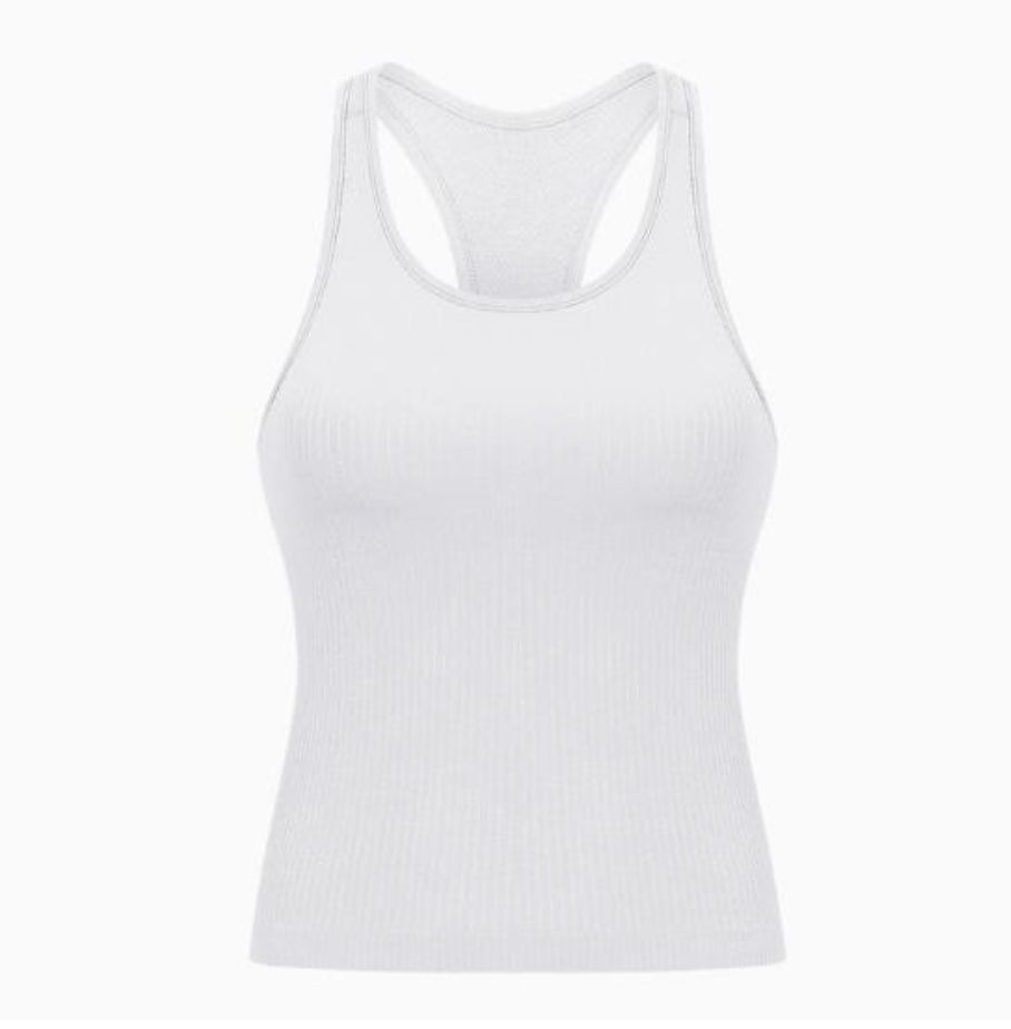 Colisco Cropped Sport Top_White Sport Bra Halter Top