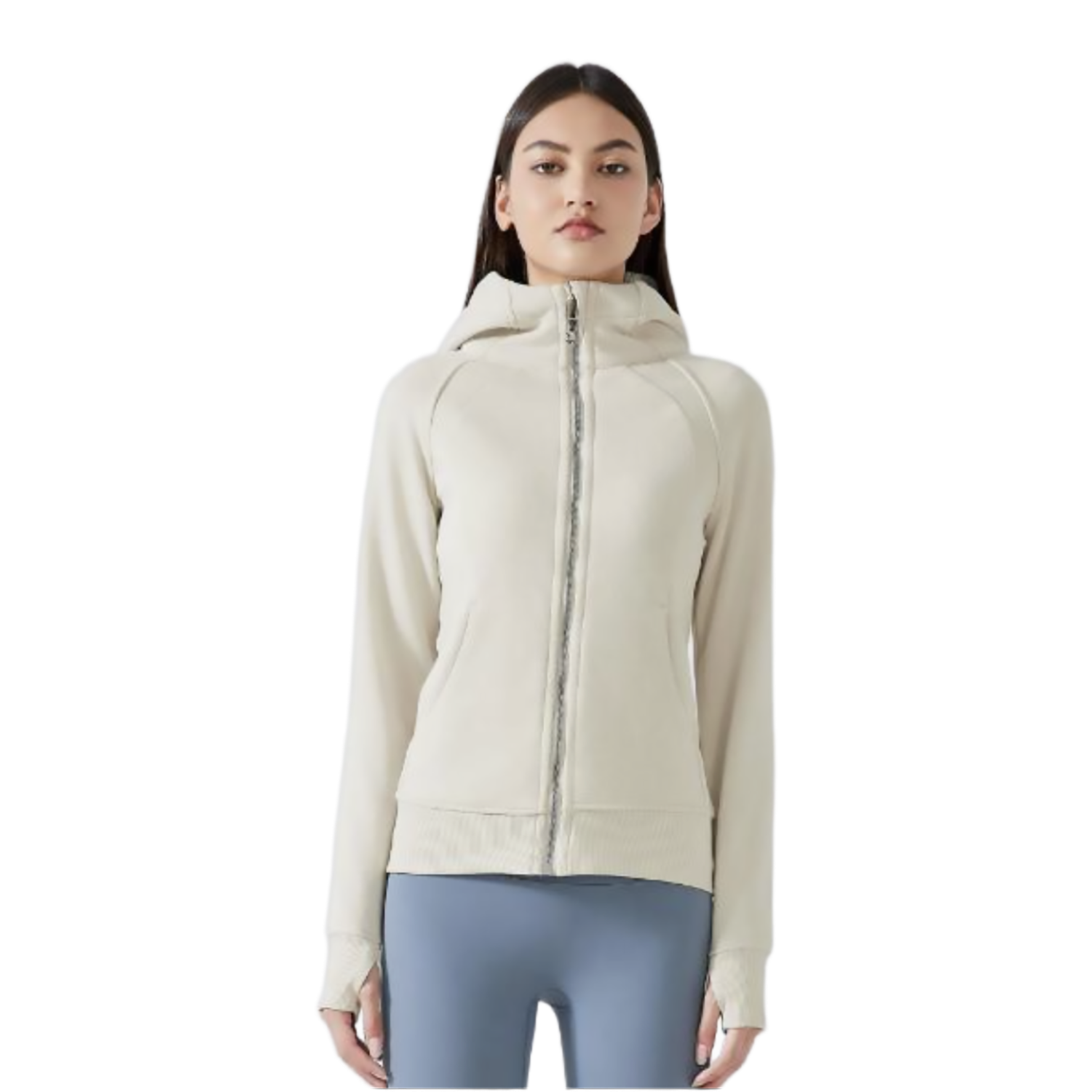 Colisco Hoodie Full Zip_Eggshell