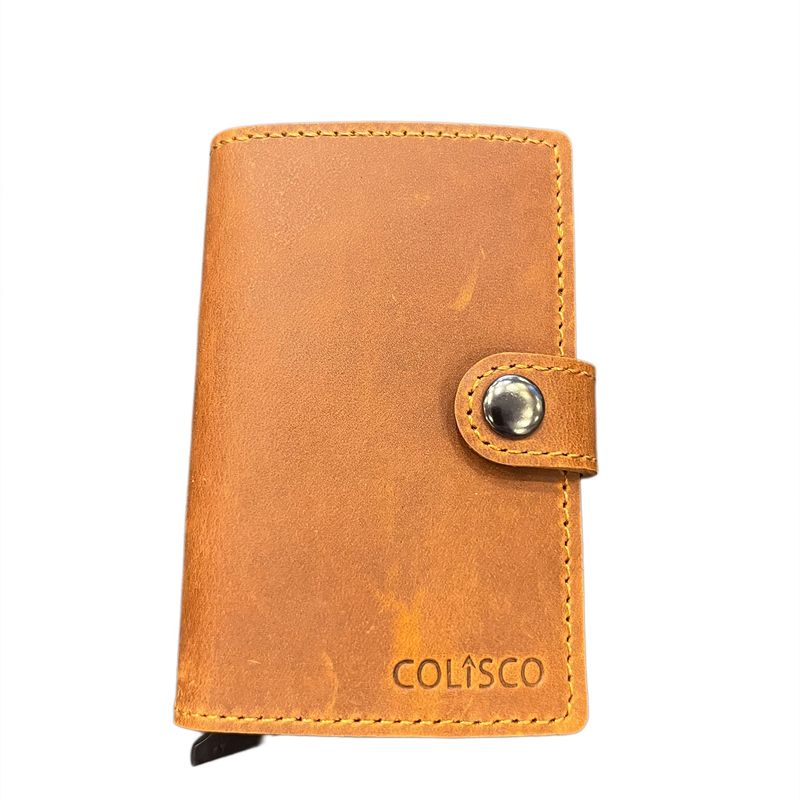 RFID Slide Wallet Brown