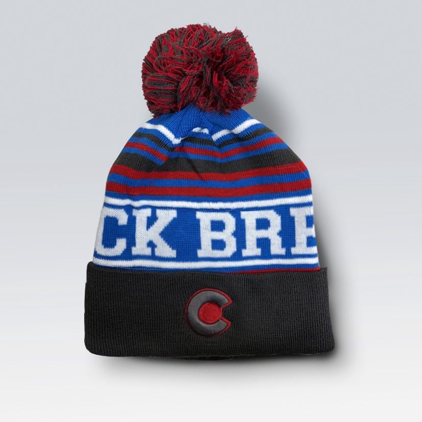 Colisco Soft Warm Customizable Pompom Beanies, Cozy Winter Knitted Beanie Hat, Multicolored 10227