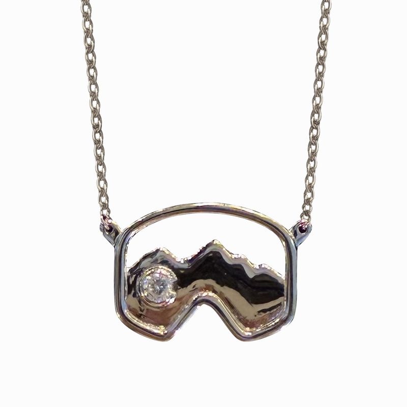 Colisco Mountains Colorado II Necklace,18k White Gold Necklace Women 10047