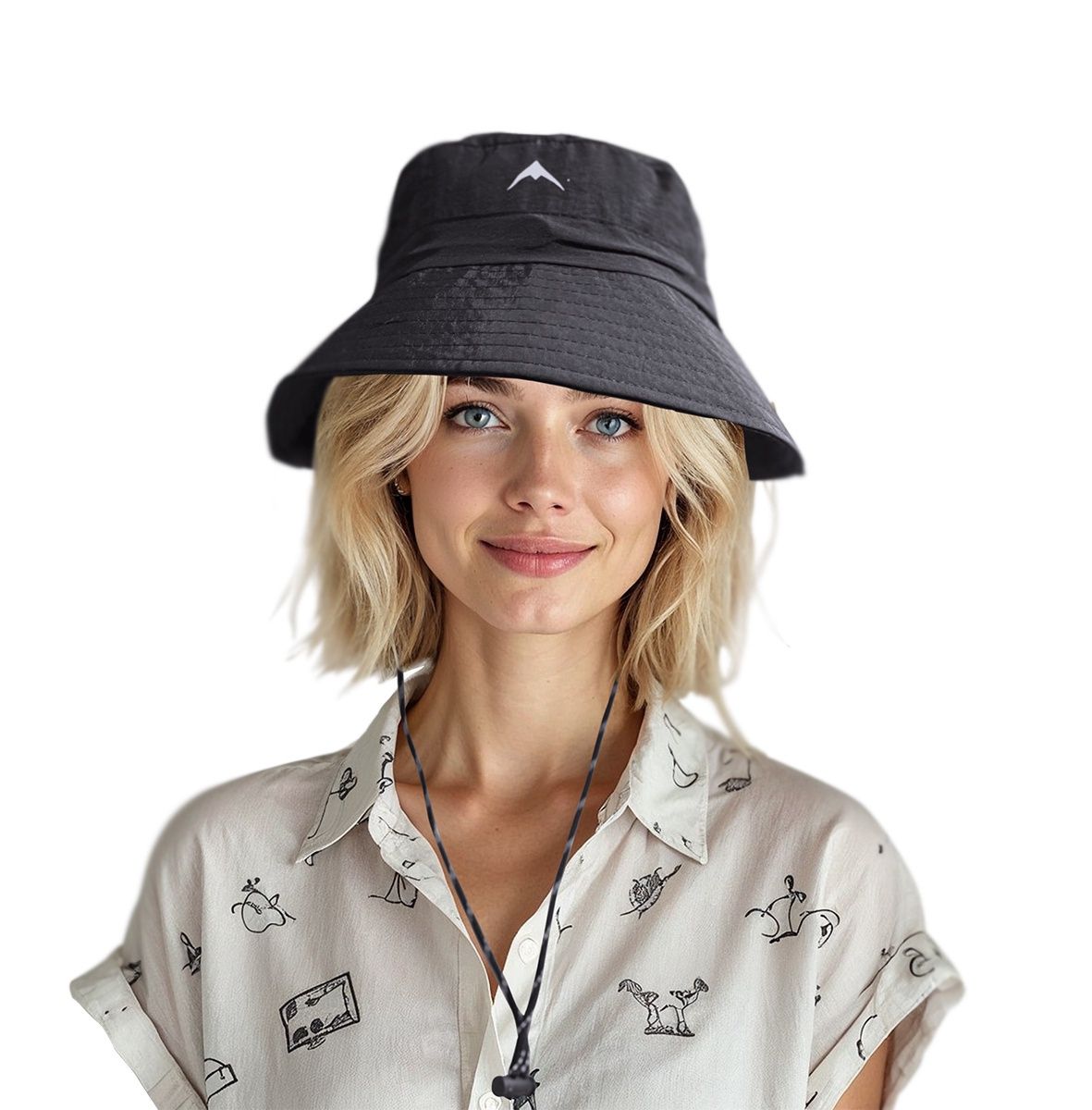 Colisco Bucket Pouch Hat, Navy