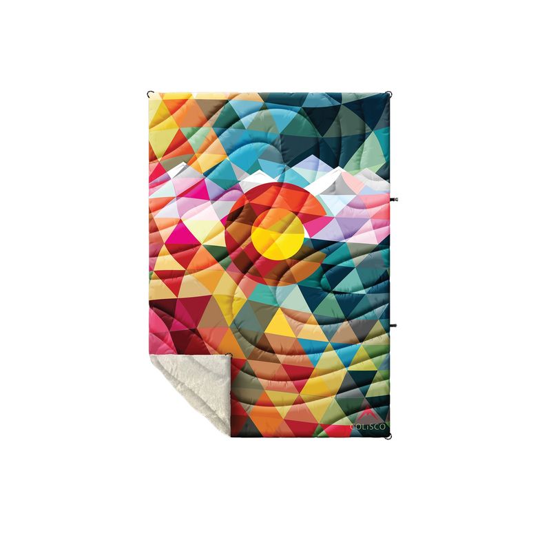 COLISCO Colorado Triangles Mini Sherpa Eco-Performance Blanket - 28"x40" 164226