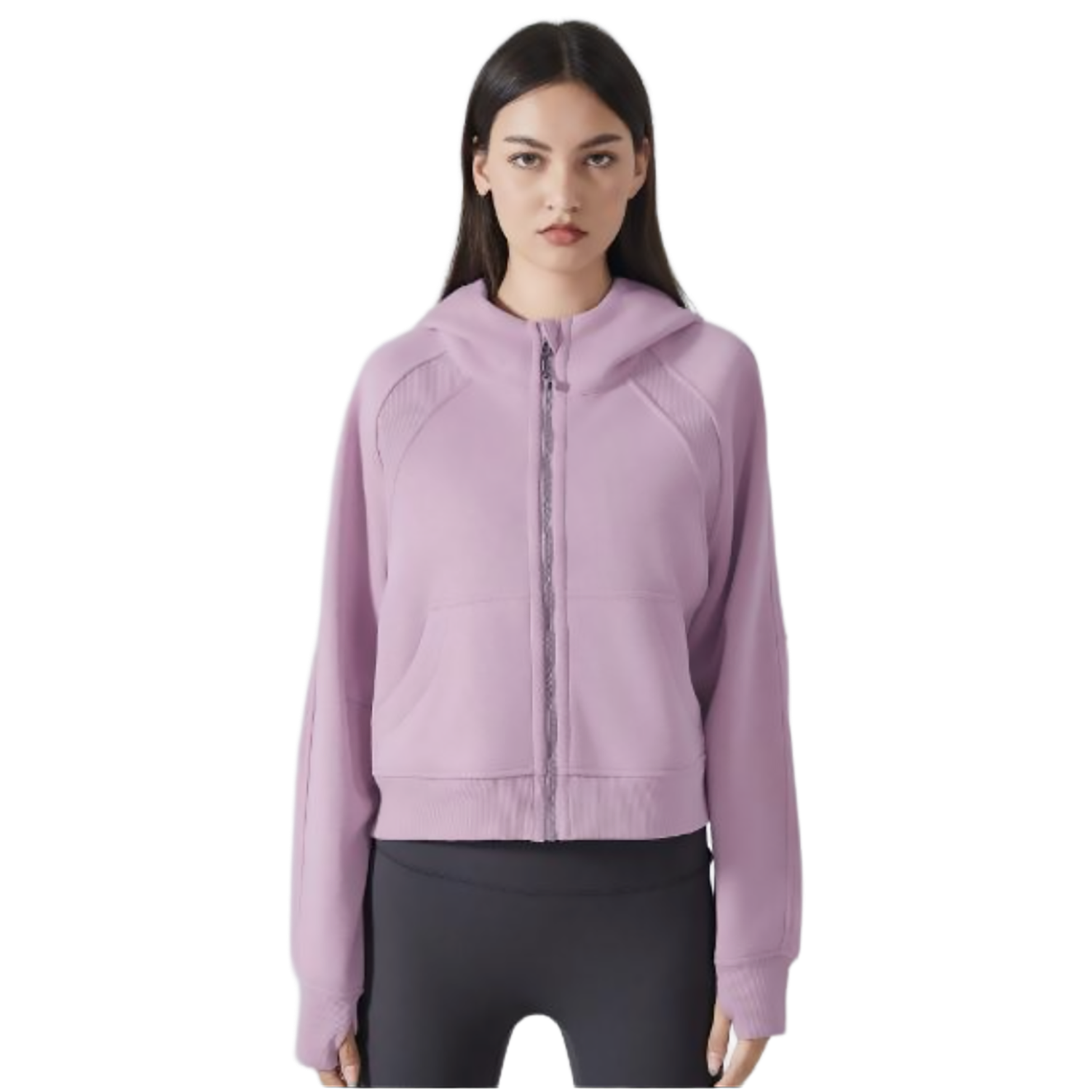 Colisco Cropped Hoodie_Pink