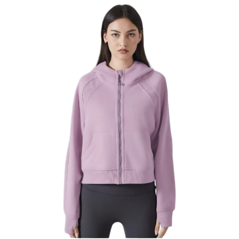 Colisco Cropped Hoodie_Pink