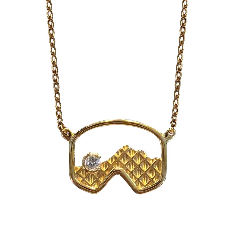 Colisco Mountains Colorado Necklace, 18k Gold Necklace for Women 10048