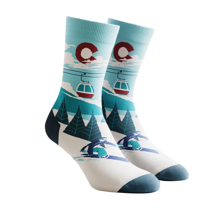 COLISCO Unisex Ski II Colorado  Crew Socks 164266