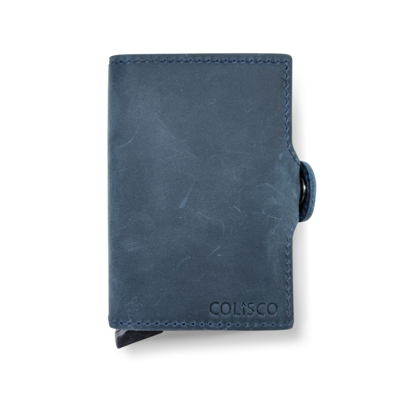 RFID Double Wallet, Navy