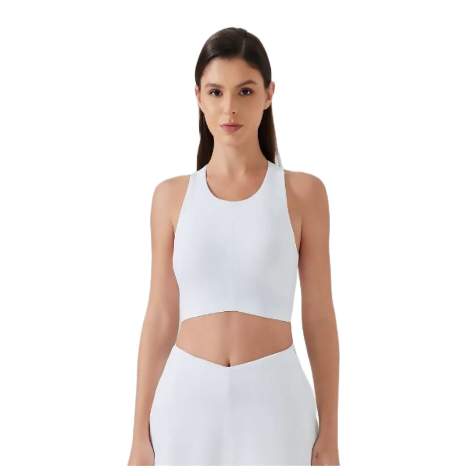Colisco Sport Bra_White Halter Top