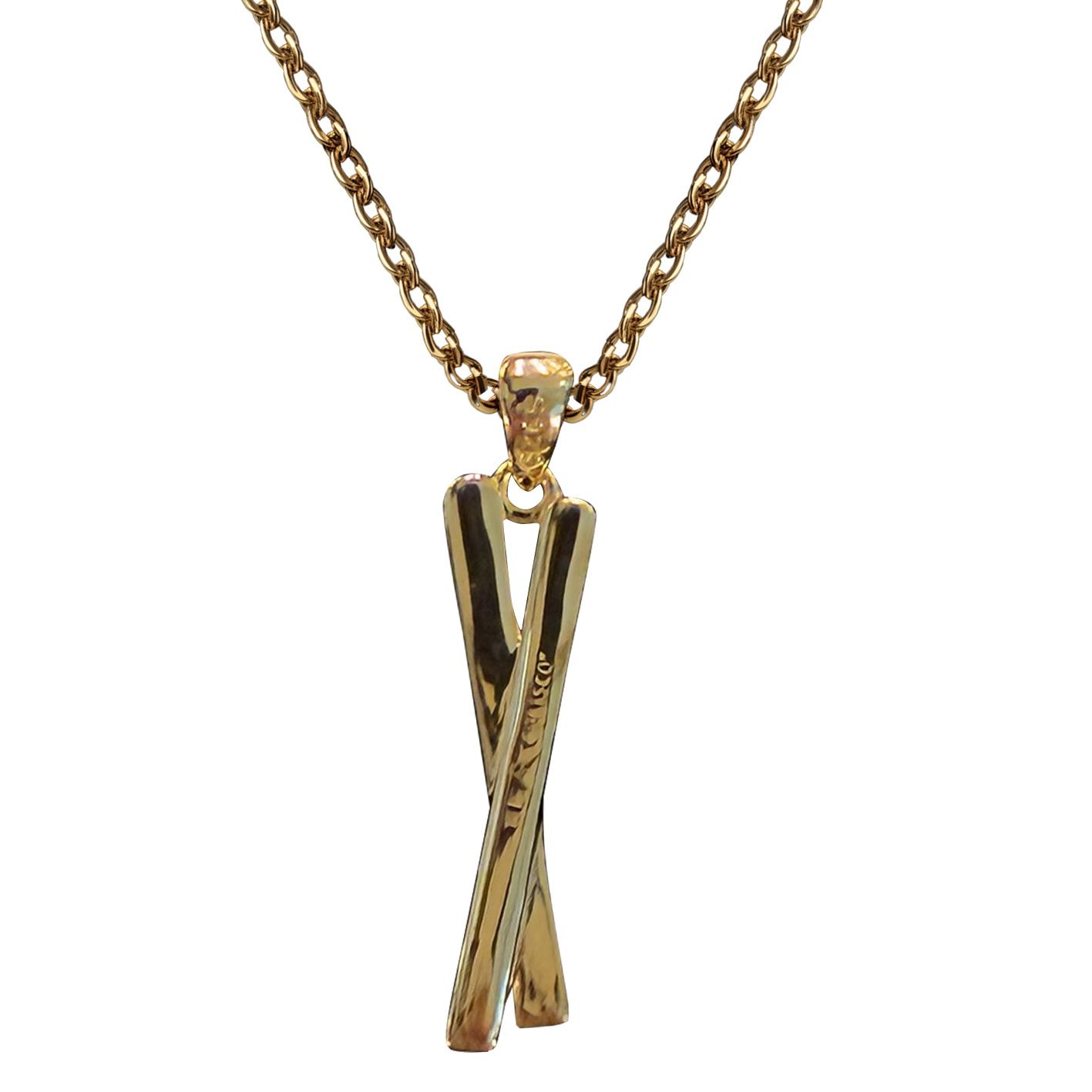 Colisco Ski Necklace, 18k Gold Plated Necklace for Women 10050