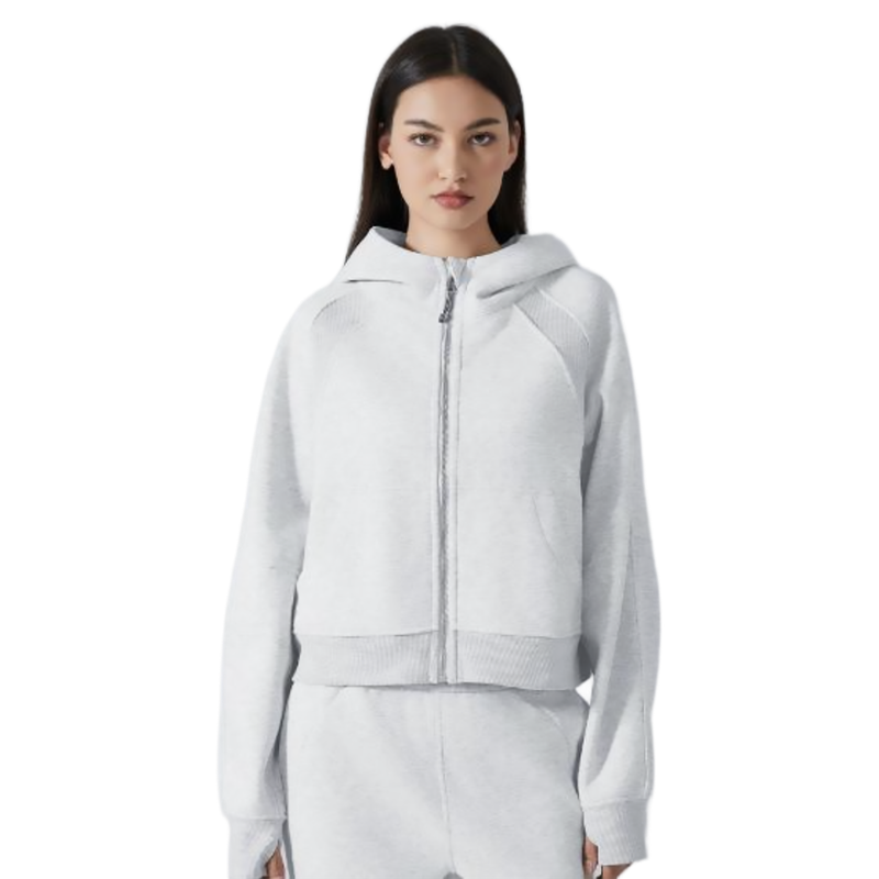 Colisco Cropped Hoodie_Light Grey