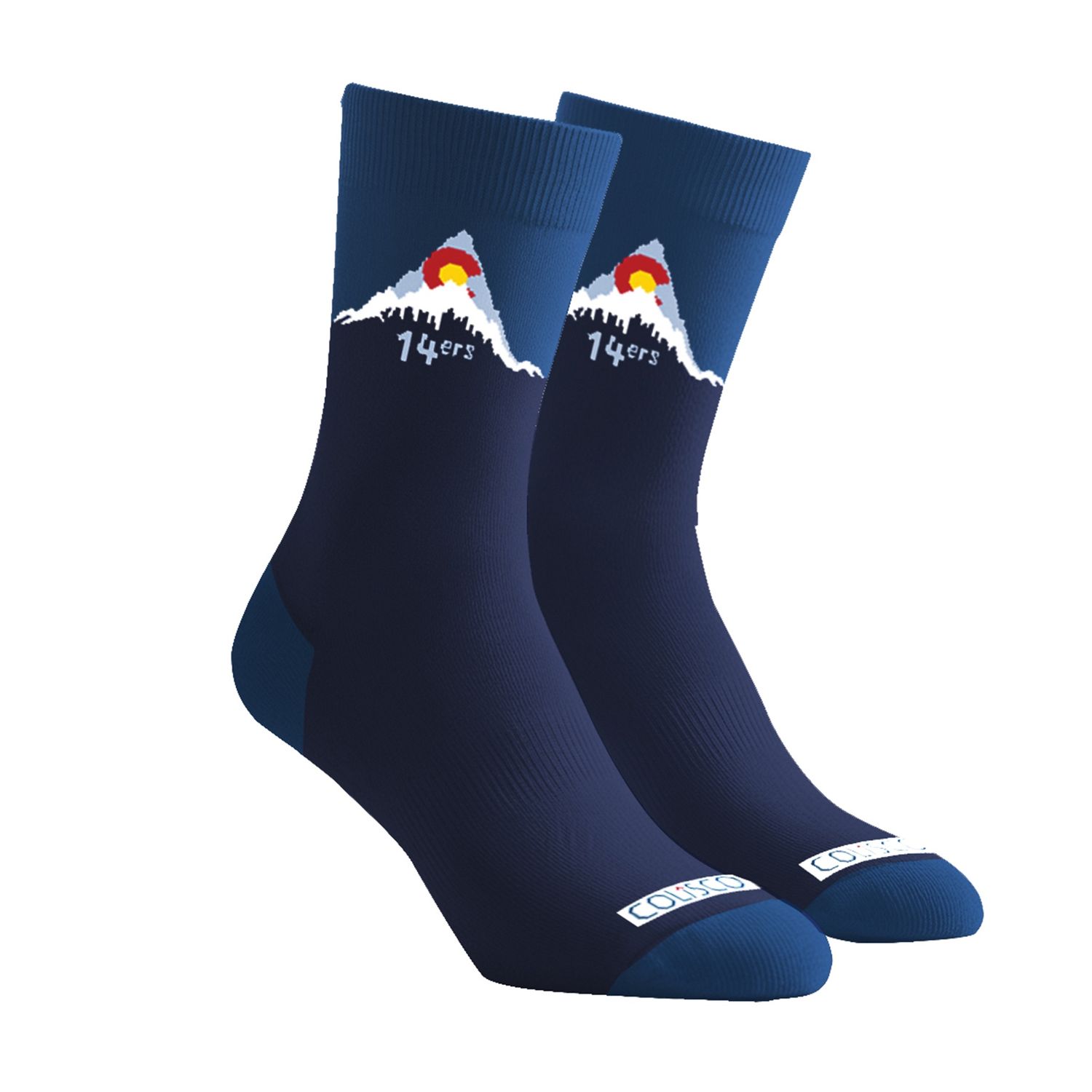 COLISCO Unisex Crew Socks - Colorado 14'ers 164264