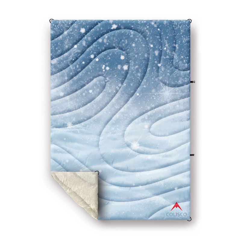 COLISCO Winter Snowfall Sherpa Eco-Performance Blanket - 52"x75" 164239