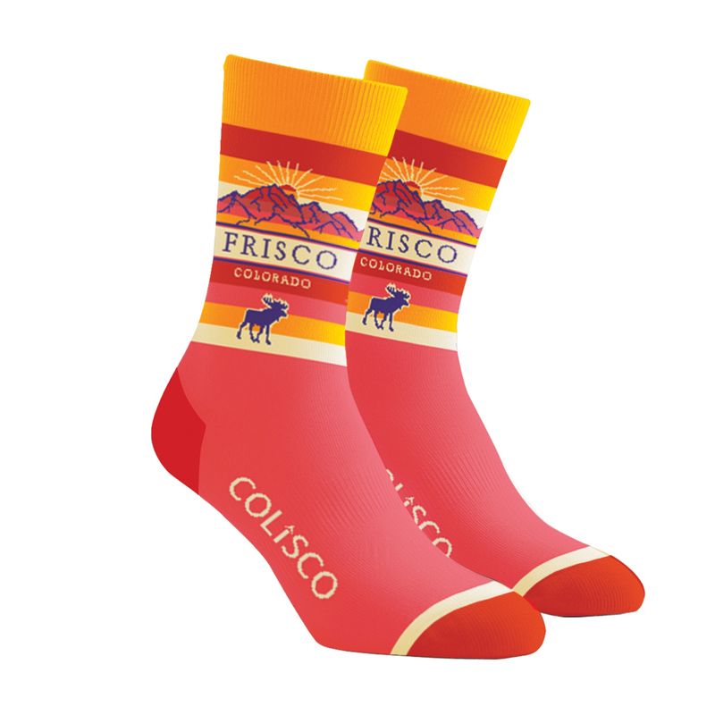 Frisco Moose Orange Socks 162123